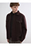 Brown Regular Fit Men's Cashmere Shirt Jacket