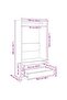 Wardrobe White 100x50x200 cm Engineered Wood - 3