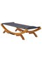 Outdoor Lounge Bed 100x188.5x44 cm Solid Bent Wood Anthracite - 4