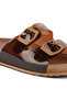 Women Mocca Platform Buckled Slide Sandals - 4