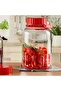 Pasabahce 750630 Red Lid Cherry Jar 2 Pieces - 2