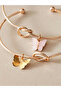 Set of 2 - Butterfly Decor Cuff Bracelets - 3