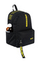 Unisex Black Yellow Large Volume Backpack Suitable for Daily and School Use - 4