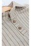 Polo Collar Trousers Muslin Fabric Eid Baby Boy Double Suit Set 2222 - 2