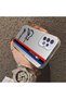 Samsung Galaxy A72 Compatible Bmw Patterned Silicone Edge Hard Back Anti-Fall Phone Case - 3