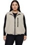 REYON Lightweight Parachute Vest, High-Neck Design with Multiple Zippers, Plus Size