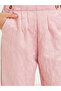 Girls Light Pink Jacquard Wide Leg Pants - 3