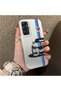 Samsung Galaxy A34 5g Compatible Silicone Edge Hard Back Anti-Fall Phone Case Bmw Patterned