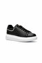 Men's Black Daily Orthopedic Comfortable Lace-Up Sneaker Shoes - 5