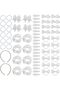 66 Pcs Hair Accessories Set for Girls Hair Clips, Bows, Scrunchies, Headbands & Elastics All-in-