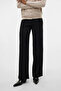Women's Vmberlın Elastic Waist Wide Leg Trousers 10318454 Black - 2