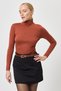 3-Piece Turtleneck Blouse Khaki-Tile-Red 2504 - 3