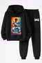 Judo Sports Printed 3-Ply Sweatshirt and Trackpants Children's Bottom-Upper Set
