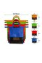 4-PC Reusable Shopping Bags Set – Foldable Eco-Friendly Grocery Tote Organizer for Cart/Trolley - 4