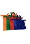 4-PC Reusable Shopping Bags Set – Foldable Eco-Friendly Grocery Tote Organizer for Cart/Trolley - 3