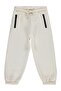 Zippered 6-9 Years Old Sweatpants - Beige 9-10 Years Old