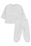 Ruffle Tulle 1-9 Month Pajama Set - Ecru 1-3 Months - 3