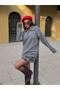 Women's Anthracite Polo Neck Sweater Tunic Size 7036