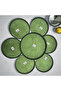 Rexy Green Cake Plate Set - 4