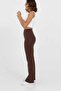 High Waist piped Flared Leggings - t Shaping / Sculpting Pants Look Leggings
