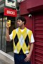 Baklava Pattern Knitwear Sweater Yellow
