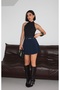 Women's Pleated Belted Skirt - 4