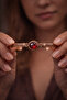 Women's Copper Bracelet Natural Stone Cylinder Model Pure Copper Bracelet - 3