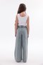 Girl's Palazzo Fit Elastic Waist 100% Cotton Denim Jeans - 4