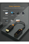 DisplayPort To HDMI Adapter , Support Full HD (1920*1080p)/60HZ, BLACK PVC Jacket - 7