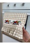 Beige Gingham Ruffled Stove Cover (Cross-Stitch Is Changing) - 4