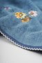 Set of 2 Microcotton 100% Cotton 50X100 Embroidered Hand-Face Towels Blue - 3
