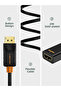 DisplayPort To HDMI Adapter , Support Full HD (1920*1080p)/60HZ, BLACK PVC Jacket - 6