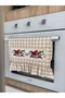Beige Gingham Ruffled Stove Cover (Cross-Stitch Is Changing) - 3