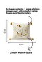 Bohemian Margarit Patterned Punch Embroidered Tasseled Decorative Throw Pillow Cover 42X42 cm Cotton Panama Linen - 2
