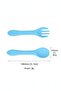 Silicone Baby Feeding Set Baby Food Spoon and Fork Set - 2