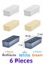6 Pieces 5-Compartment Closet Organizer, Watch Jewelry Socks and Underwear Organizer Set of 6 - 2
