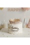 Birthday Princess Cake Front Decoration Plexiglass |   Gold - 2
