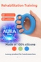 Silicone Hand Wrist Finger Strengthening, Blue Hand Stress Exerciser Luxury Silicone