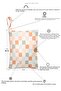 Mother Baby Care Bag Newborn Diaper Changing Organizer Bag Organizer Gingham - 2