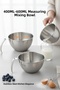 Inox Steel Professional Measured Mixing Bowl Set -400-600 ml Sauce & Prep Chef Series