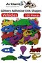 Shaped Glitter Eva Adhesive Tools 1 Pack of 100 Self-Adhesive Glitter Eva Sticker before School