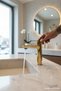 Gold Lavatory Faucet High Model Modern Gold Color Sink Fixture - 3