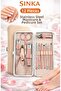 Stainless Steel Manicure & Pedicure Set with Bag 12 Pieces