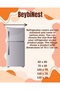 Duck Fabric Refrigerator Cover Liquid and Stain Resistant Functional Cover Anthracite Gray - 4
