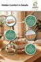 Bamboo Organizer Basket Large Size Multi-Purpose Bathroom Kitchen Cabinet Organizer Stylish Durable - 2