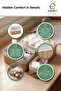 Bamboo Organizer Set 3 Pieces Multi-Purpose Bathroom Kitchen Closet Organizer Basket Set Stylish Durable - 2