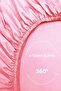 Elastic Fitted Sheet 100% Cotton Oeko-Tex ®   Certified (Made from Duvet Cover Fabric) 57 Tel Pembe - 5