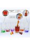 Dotted Decorated Colorful Soft Drink Water Glass - 6 Color Options Single Stylish Presentation - 7