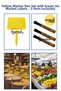 35 Pieces of Writing Pens with Eraser, Small Size, for Produce Labels, Greengrocer Labels, Market Vendor Labels