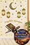 Welcome Ramadan Moon Star Set 60 Pieces Door Glass Wall Sticker Set - 2